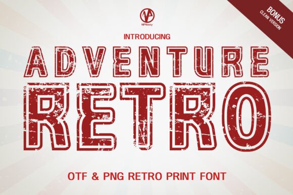Adventure Retro Font: Vintage Charm for Handmade Labels & Printables