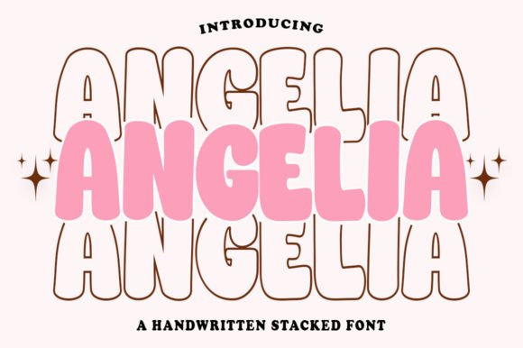 Angelia Stacked: A Display Font for Editorial Impact
