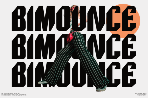 Bimounce: A Modern Display Font for Confident Digital Branding