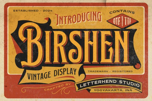 Birshen: A Vintage Serif That Earns Its Place in Real Branding