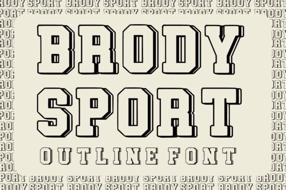 Brody Sport: A Vintage Display Font for Bold Digital Branding