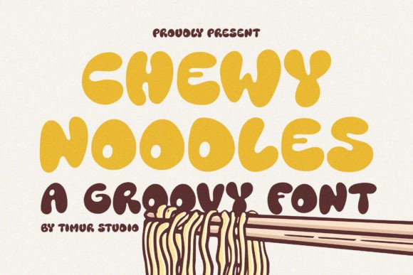 Chewy Noodles: A Retro Display Font That Delivers Personality
