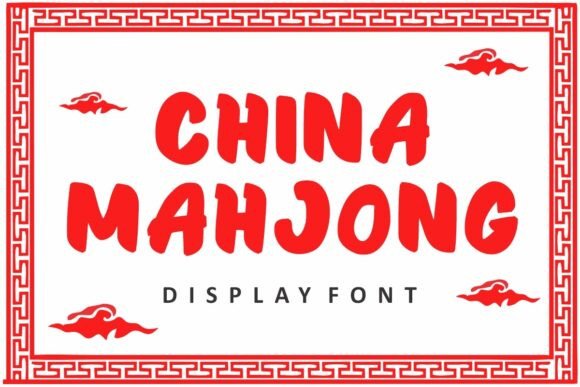 China Mahjong: A Bold Display Font for Impactful Web Headlines