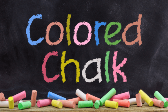 Colored Chalk: A Display Font That Makes Your Headlines Feel Human