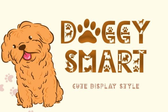 Doggy Smart: A Playful Display Font for Crafters & Sellers