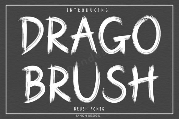 Drago Brush: A Handwritten Display Font That Elevates Real Business Branding