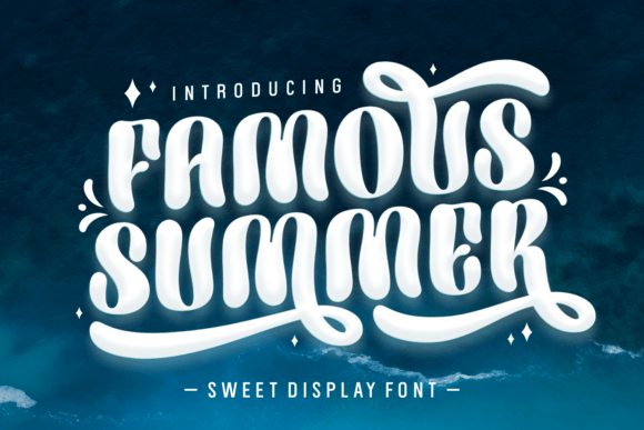 Famous Summer Font: A Playful Display Typeface for Digital Charm