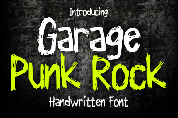 Garage Punk Rock: A Display Font with Editorial Grit