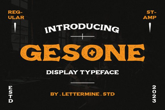 Gesone: A Vintage Display Font That Feels Like Home