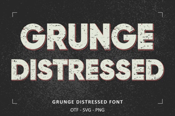 Grunge Distressed: A Bold Display Font for Editorial Personality