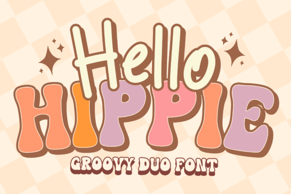 Hello Hippie Font: A Retro Duo for Playful Brand Identities
