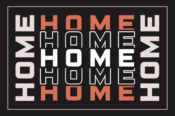 Home Stacked Style: A Clean, Modern Display Font for Makers