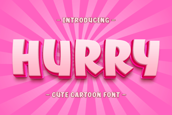 Hurry Font: A Bold, Friendly Display Typeface for Small Businesses