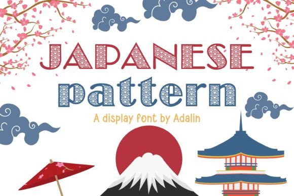 Japanese Pattern: A Playful Display Font That Elevates Small Business Branding