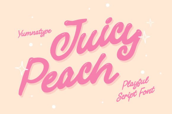 Juicy Peach: A Playful Display Font for Scroll-Stopping Campaigns