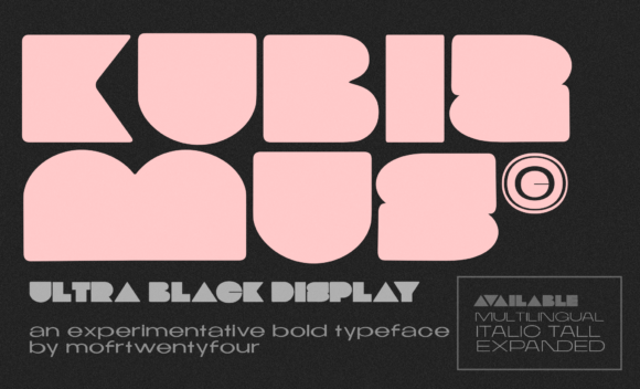 Kubizmus: A Bold Display Typeface for Campaign Impact