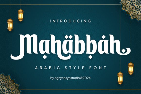 Mahabbah Arabic Typeface for Handmade Creators