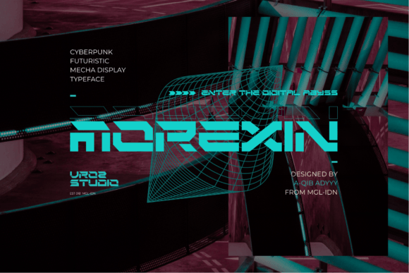 Morexin: A Cyberpunk Display Font That Commands Attention