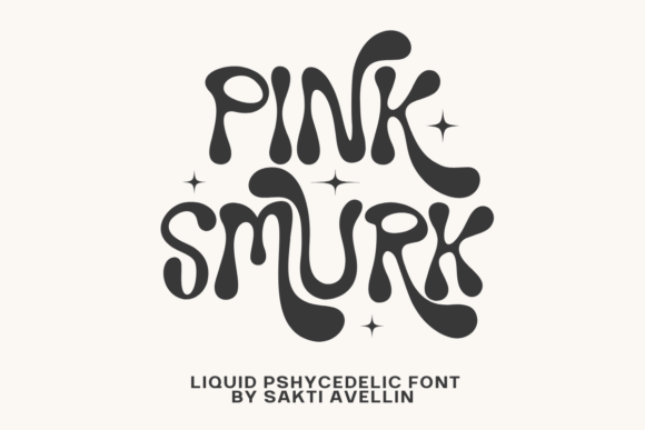 Pink Smurk: A Playful, Psychedelic Display Font for Makers