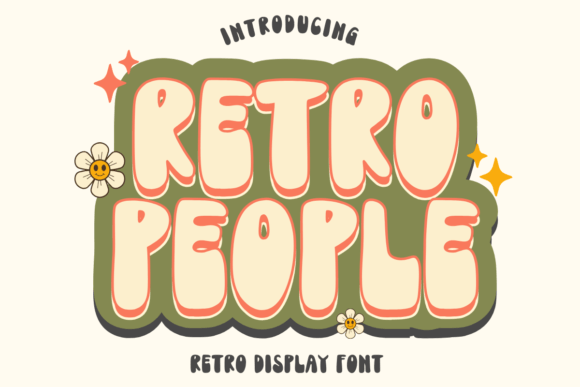 Retro People: A Playful Display Font for Handmade Charm