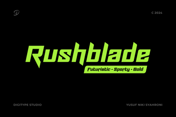 Rushblade: A Bold Display Typeface for Standout Branding
