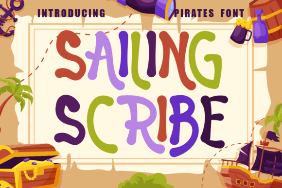 Sailing Scribe: A Pirate Display Font That Anchors Your Brand
