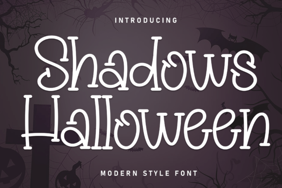 Shadows Halloween: A Playful Display Font for Spooky Editorial Charm
