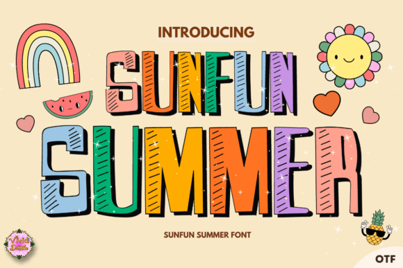 Sunfun Summer: A Display Font That Delivers Summer Energy
