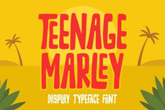 Teenage Marley: A Tropical Display Font for Handmade Brands