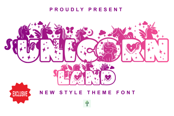 Unicorn Land: A Playful Display Font for Handmade Creators